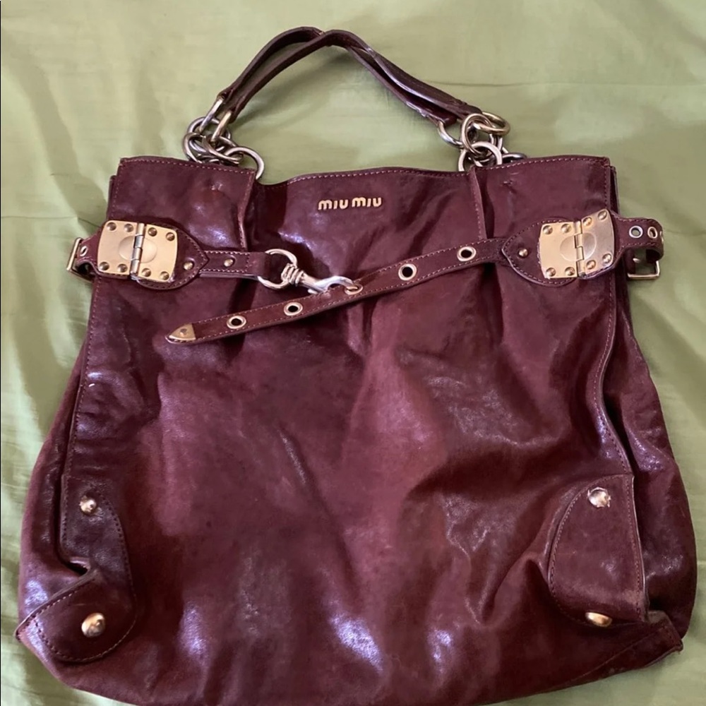 Authentic Miu Miu Leather Handbag